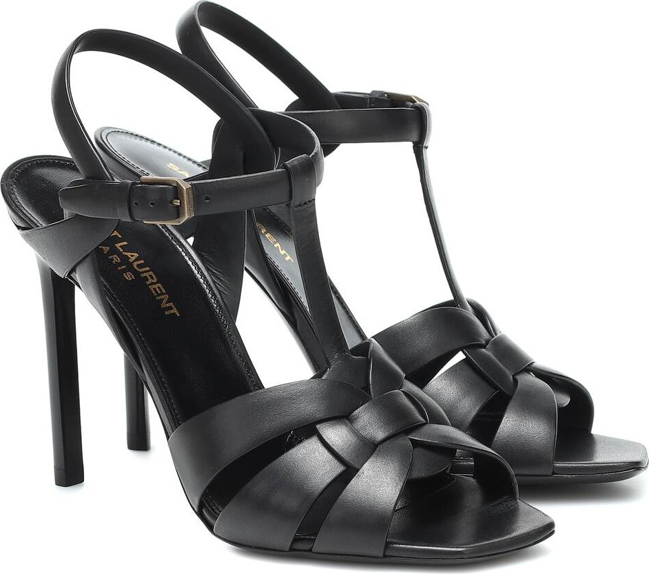 Saint Laurent Tribute 105 leather sandals