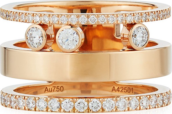 Messika 18k Move Roman Large Diamond Ring