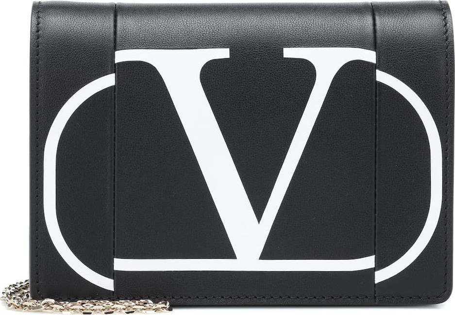 Valentino Valentino Garavani Go Logo leather shoulder bag