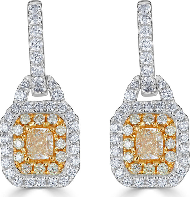 ZYDO Limoncello 18k Gold & 2-Tone Diamond Drop Earrings