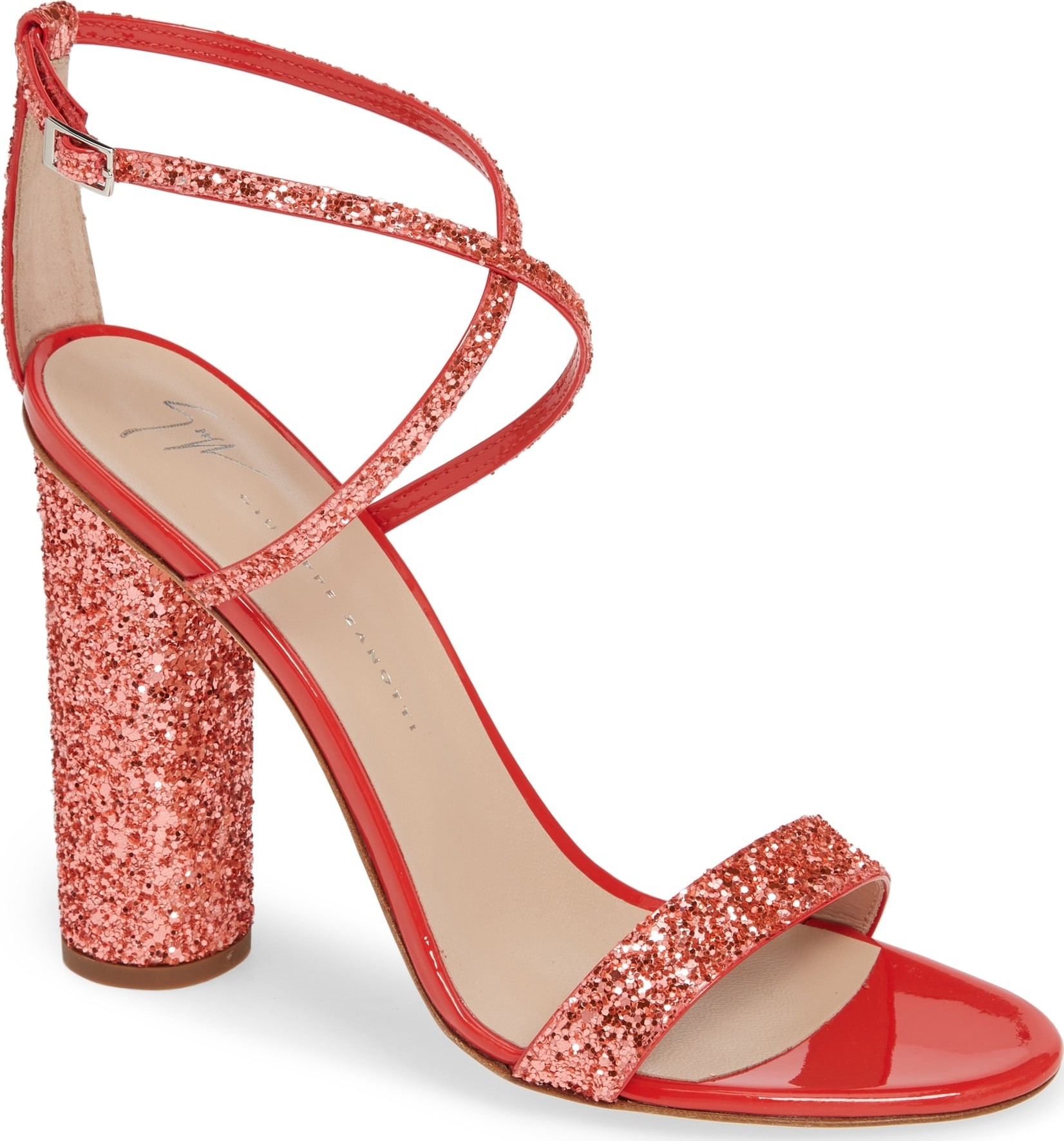 Giuseppe Zanotti Glitter Heel Sandal