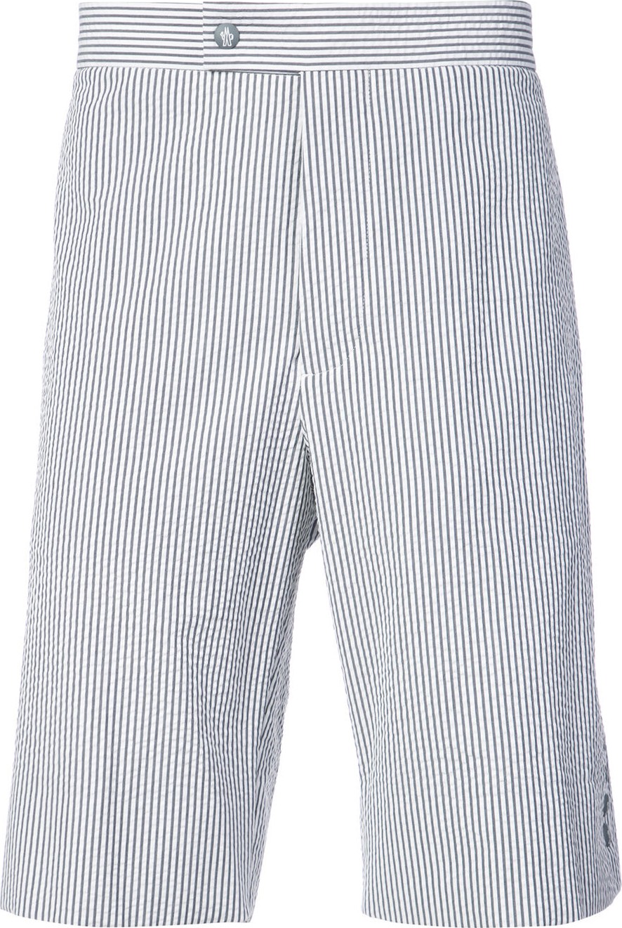 Moncler striped knee length shorts