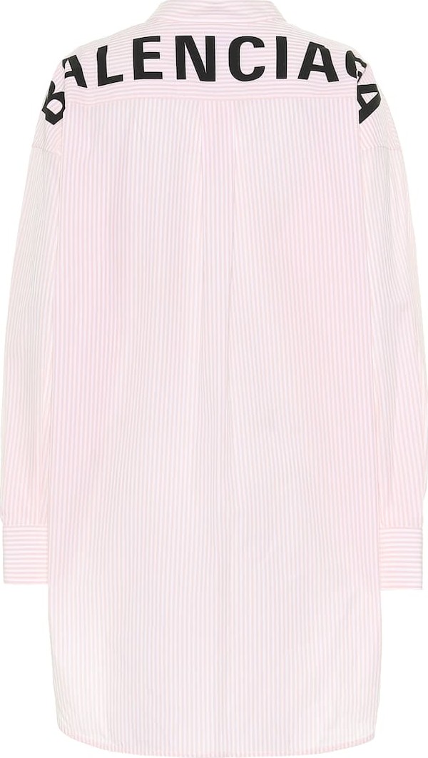 Balenciaga Oversized striped cotton shirt