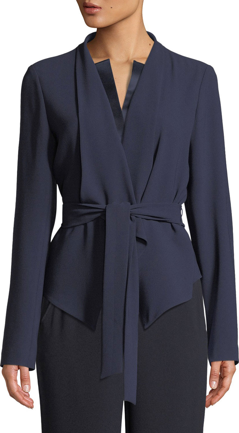 Elie Tahari Jenn Tie-Waist Jacket