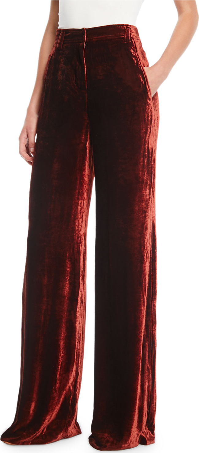 A.L.C. Ashbury Wide-Leg Velvet Pants