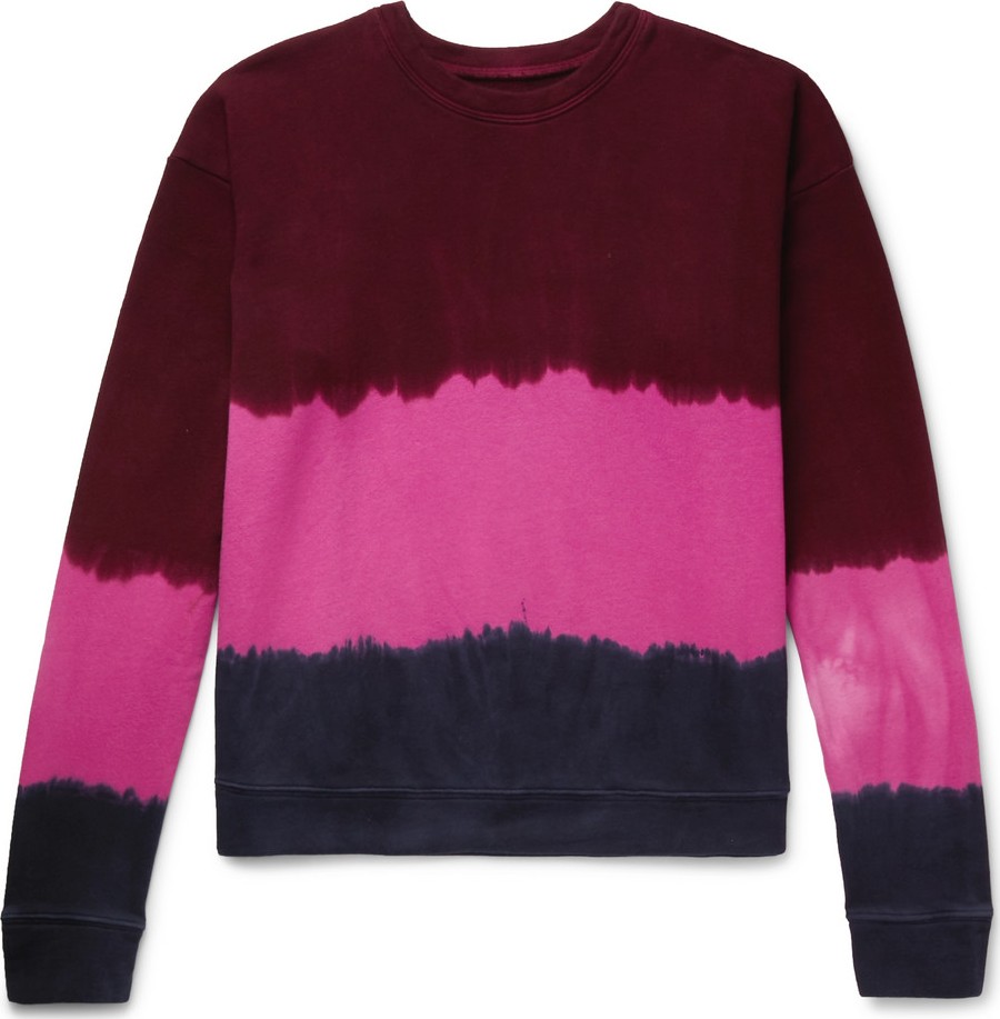 The Elder Statesman Tie-Dyed Fleece-Back Cotton-Jersey Sweatshirt