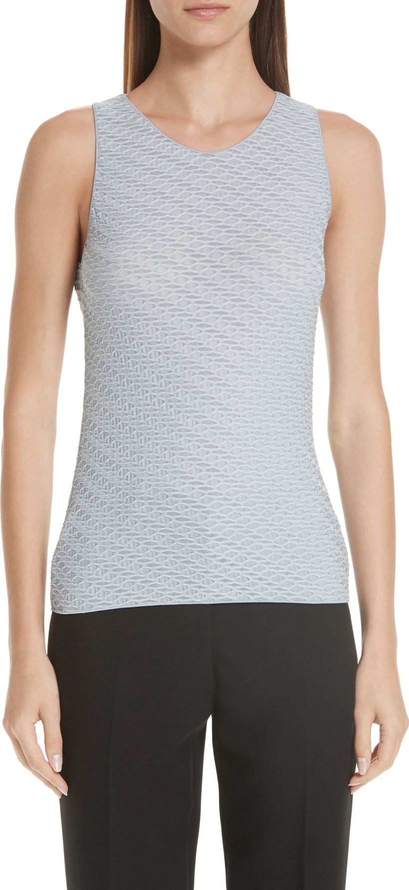 Emporio Armani Jacquard Jersey Tank
