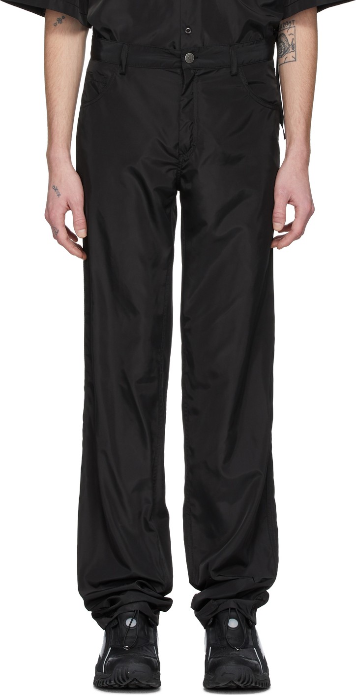 Ottolinger Black Satin Straight Trousers