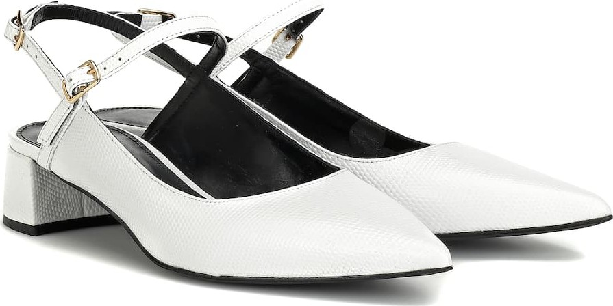 Erdem Aerin slingback leather pumps