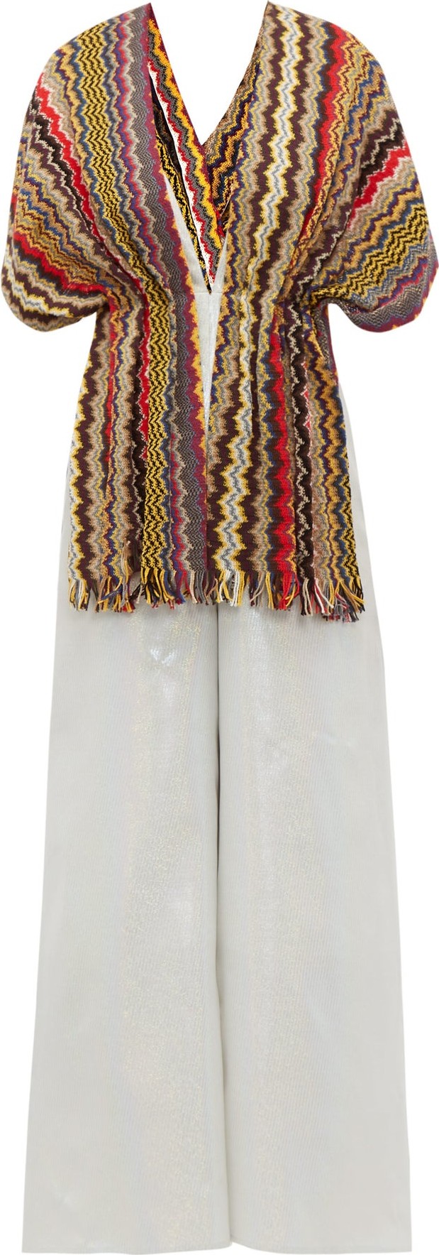 M Missoni Vintage-scarf lamé jumpsuit