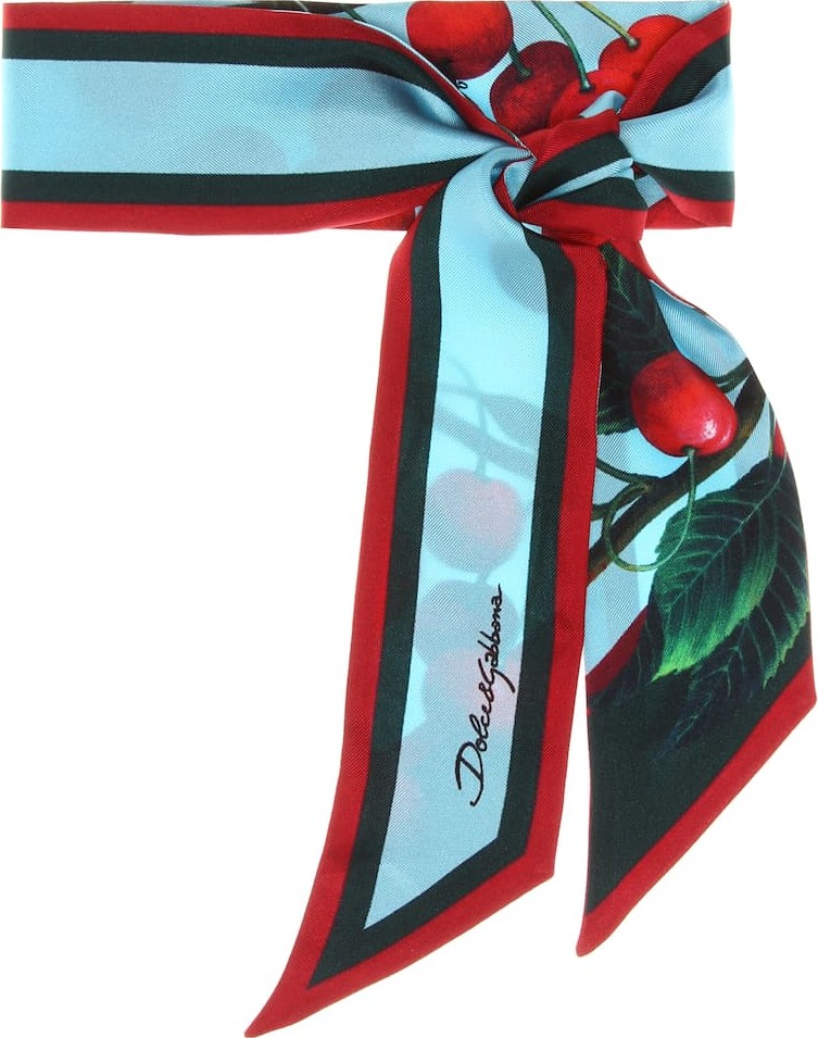 Dolce & Gabbana Exclusive to Mytheresa – cherry printed silk scarf