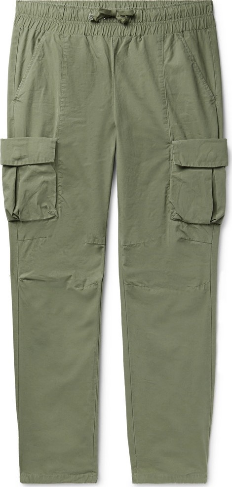 John Elliott Slim-Fit Cotton Drawstring Cargo Trousers
