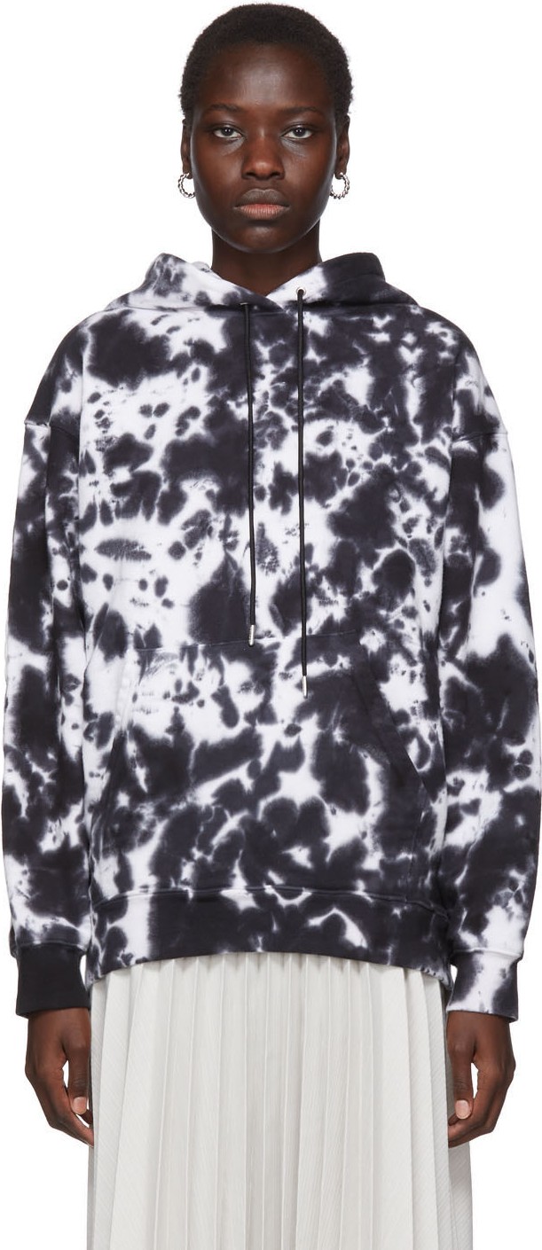 Proenza Schouler White & Black PSWL Ink Blotch Hoodie