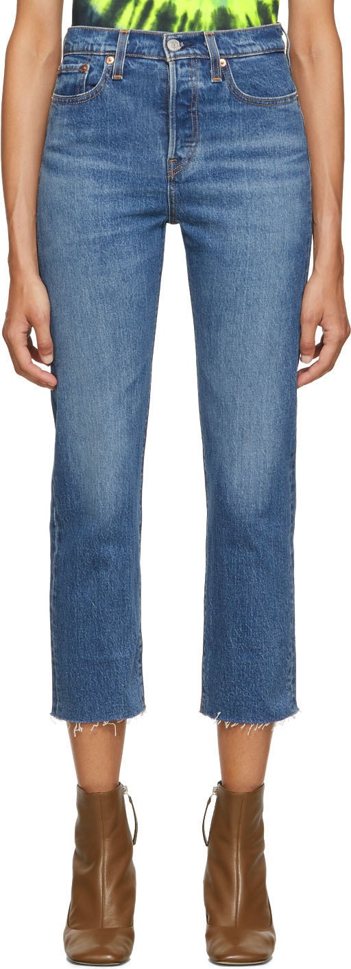 LEVI’S Blue Straight Wedgie Jeans