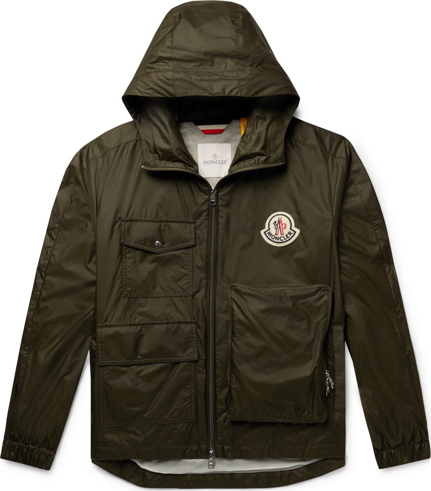 Moncler Genius 2 Moncler 1952 Bouyer Logo-Appliquéd Shell Hooded Jacket