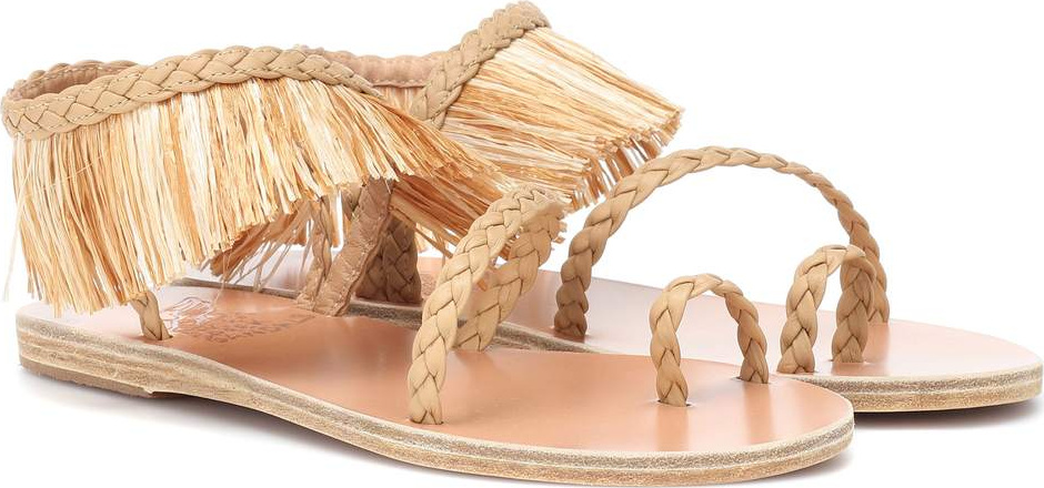 Ancient Greek Sandals Manto raffia sandals