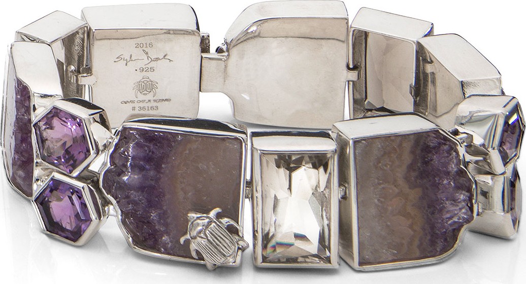 Stephen Dweck One-of-a-Kind Amethyst & Smoky Quartz Bracelet