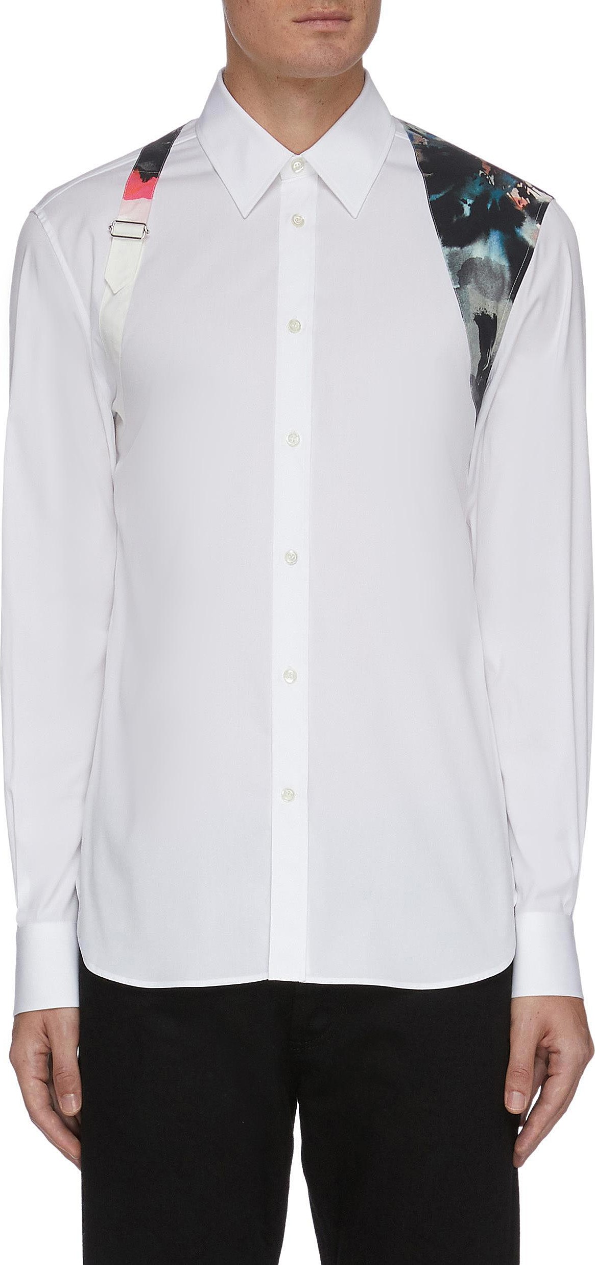 Alexander McQueen Floral print harness shirt Alexander McQueen Floral print harness shirt