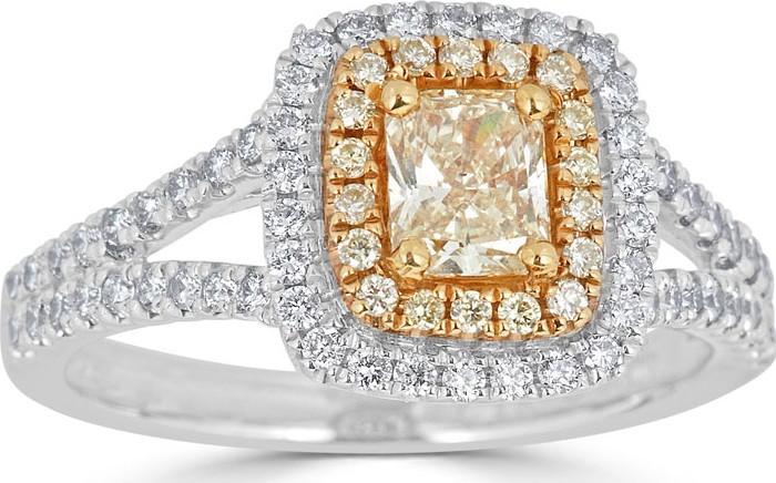 ZYDO Limoncello 2-Tone 18k Gold & Yellow Diamond Ring