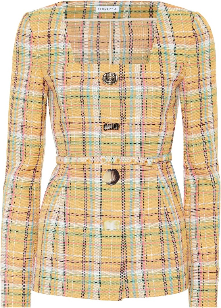 Rejina Pyo Martina checked blazer