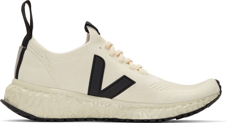 Rick Owens Beige Veja Edition V-Knit Sneakers