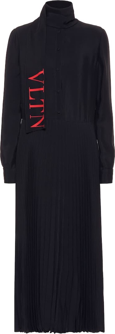 Valentino VLTN crêpe midi dress