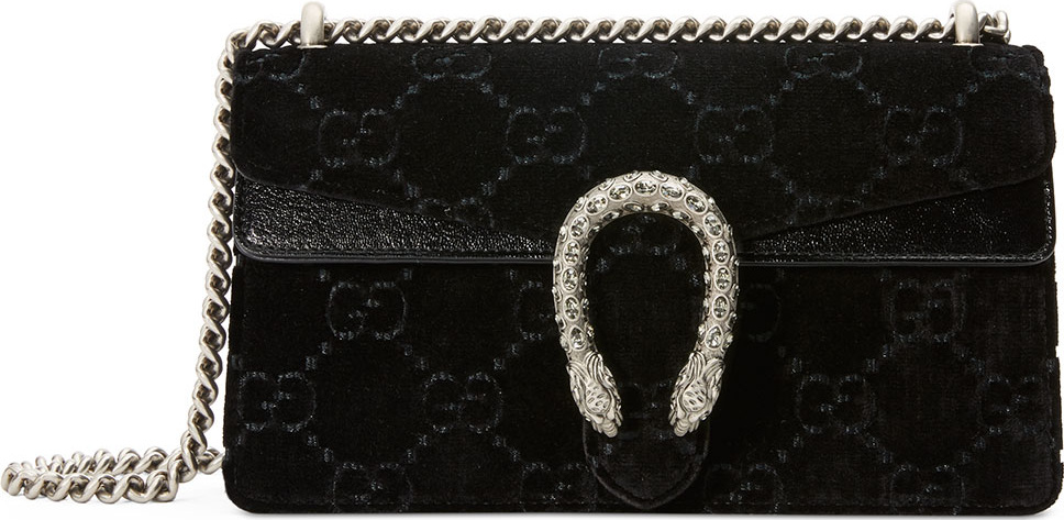 Gucci Dionysus Small Velvet GG Supreme Shoulder Bag