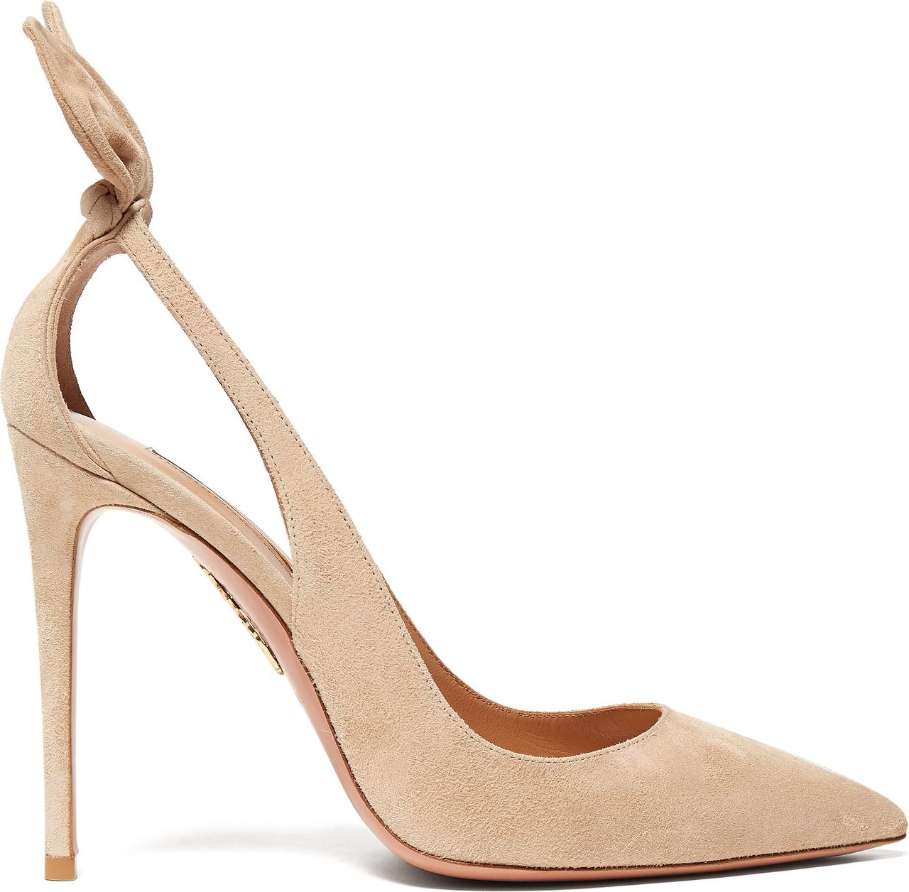 Aquazzura Deneuve bow suede pumps