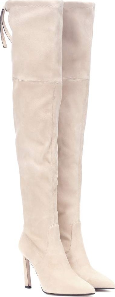 Stuart Weitzman Natalia 100 suede over-the-knee boots