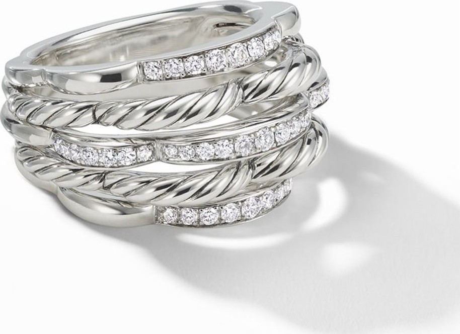David Yurman Tides Dome Ring with Diamonds
