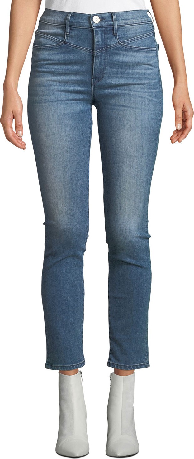 3X1 Jesse High-Rise Straight-Leg Ankle Jeans