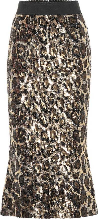 Dolce & Gabbana Sequined midi skirt