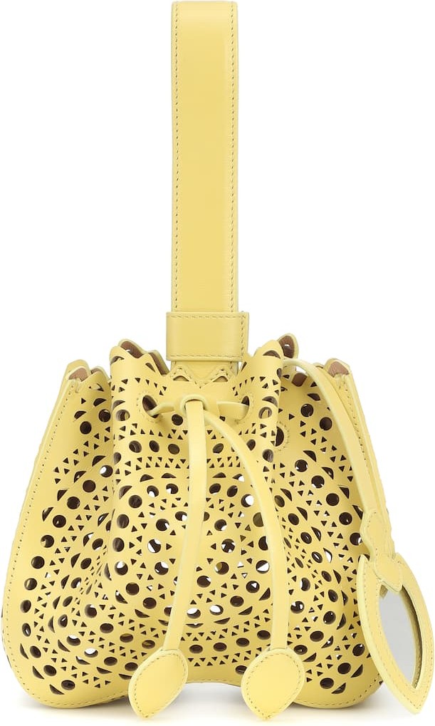 Alaïa Rose-Marie leather clutch