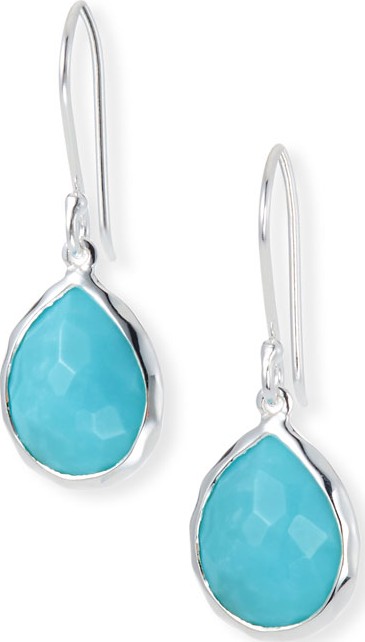 IPPOLITA Sterling Silver Teeny Teardrop Earrings in Turquoise