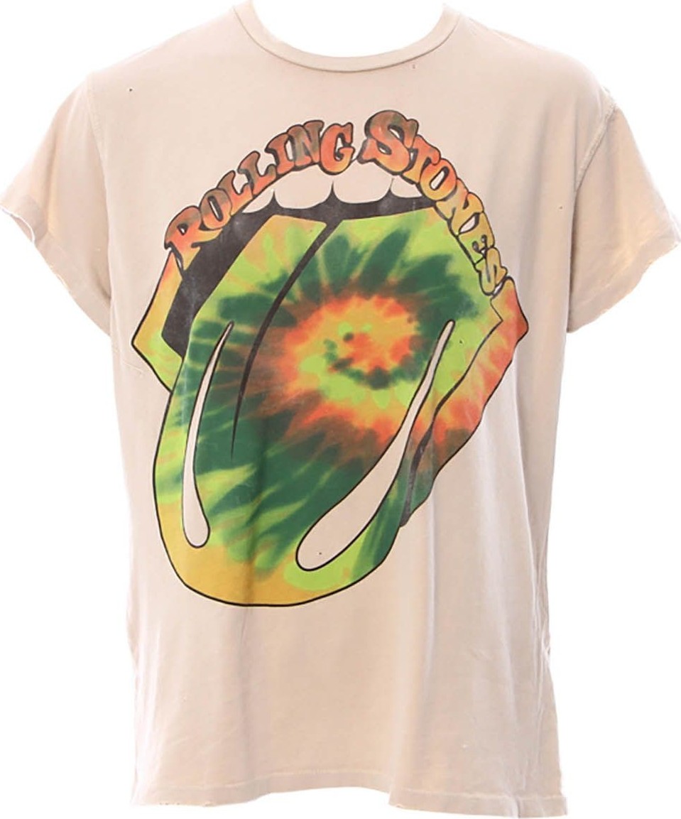MADEWORN THE Rolling Stones TIE DYE CREW T-shirt