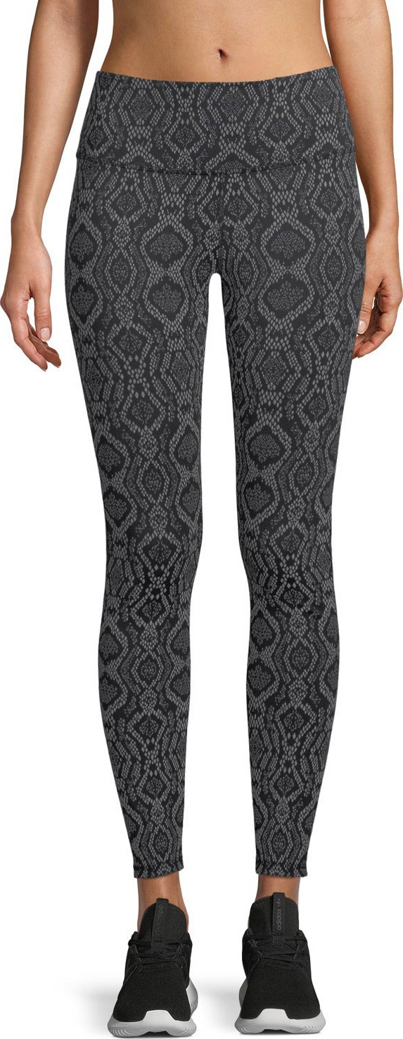 Varley Bronson Snake-Print 7/8 Performance Tights