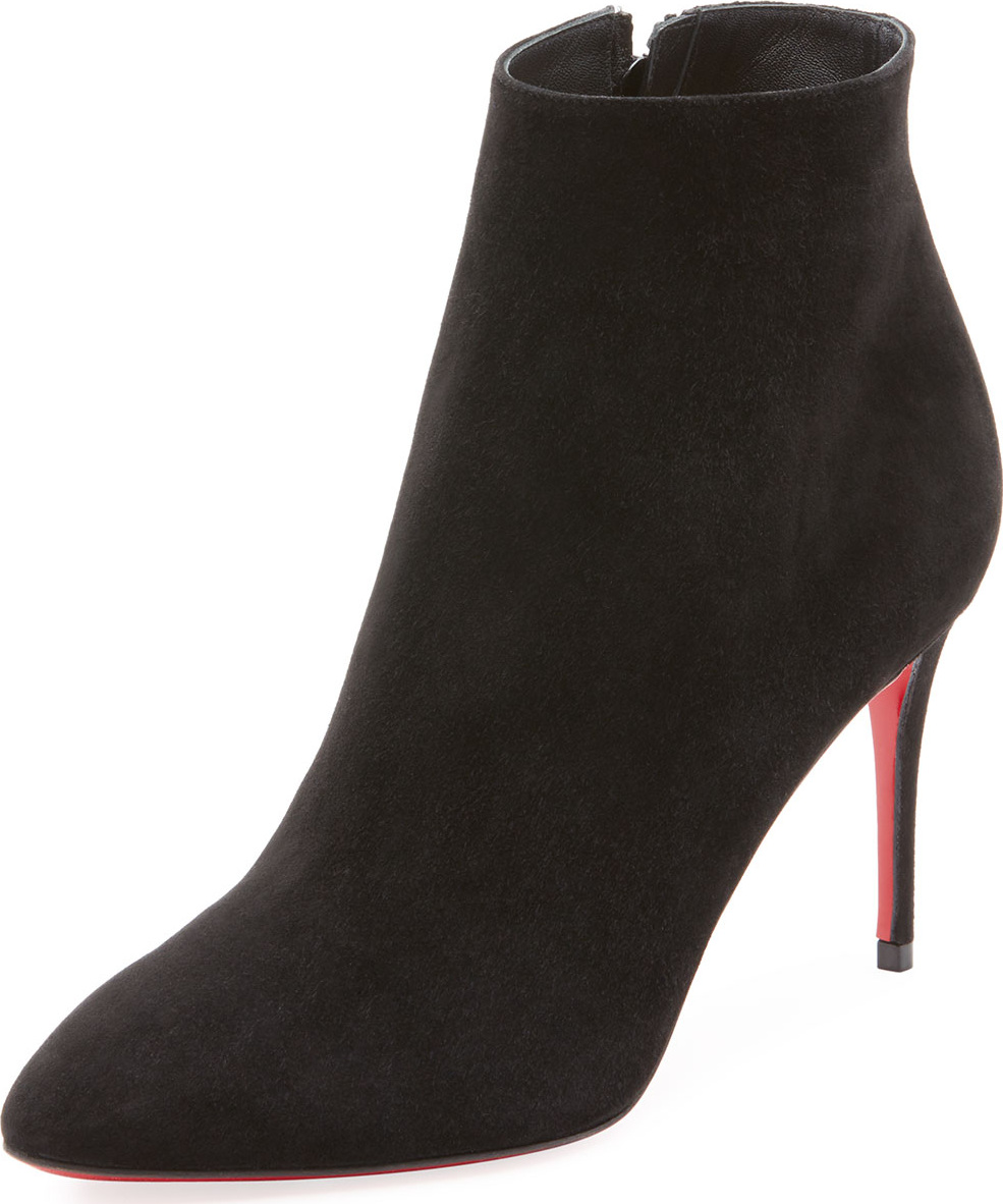 Christian Louboutin Eloise Suede Red Sole Bootie
