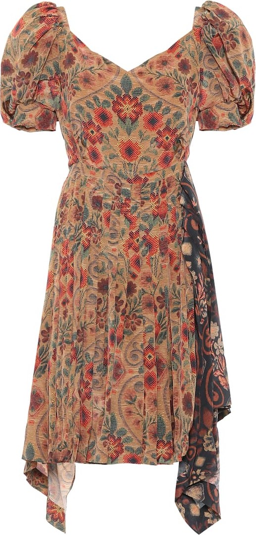 Preen Gena floral crêpe de chine dress