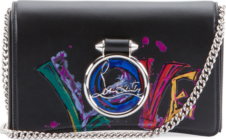 Christian Louboutin Ruby Lou Love Clutch Bag
