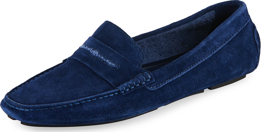 Manolo Blahnik Roadster Suede Driver