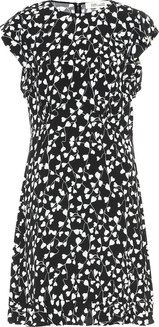 DIANE von FURSTENBERG Krona ruffled crêpe minidress