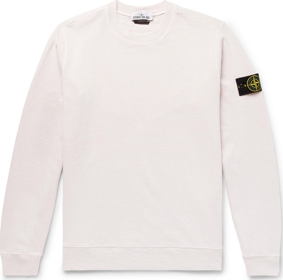 Stone Island Loopback Cotton-Jersey Sweatshirt
