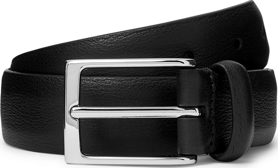 Anderson's 3cm Black Full-Grain Leather Belt