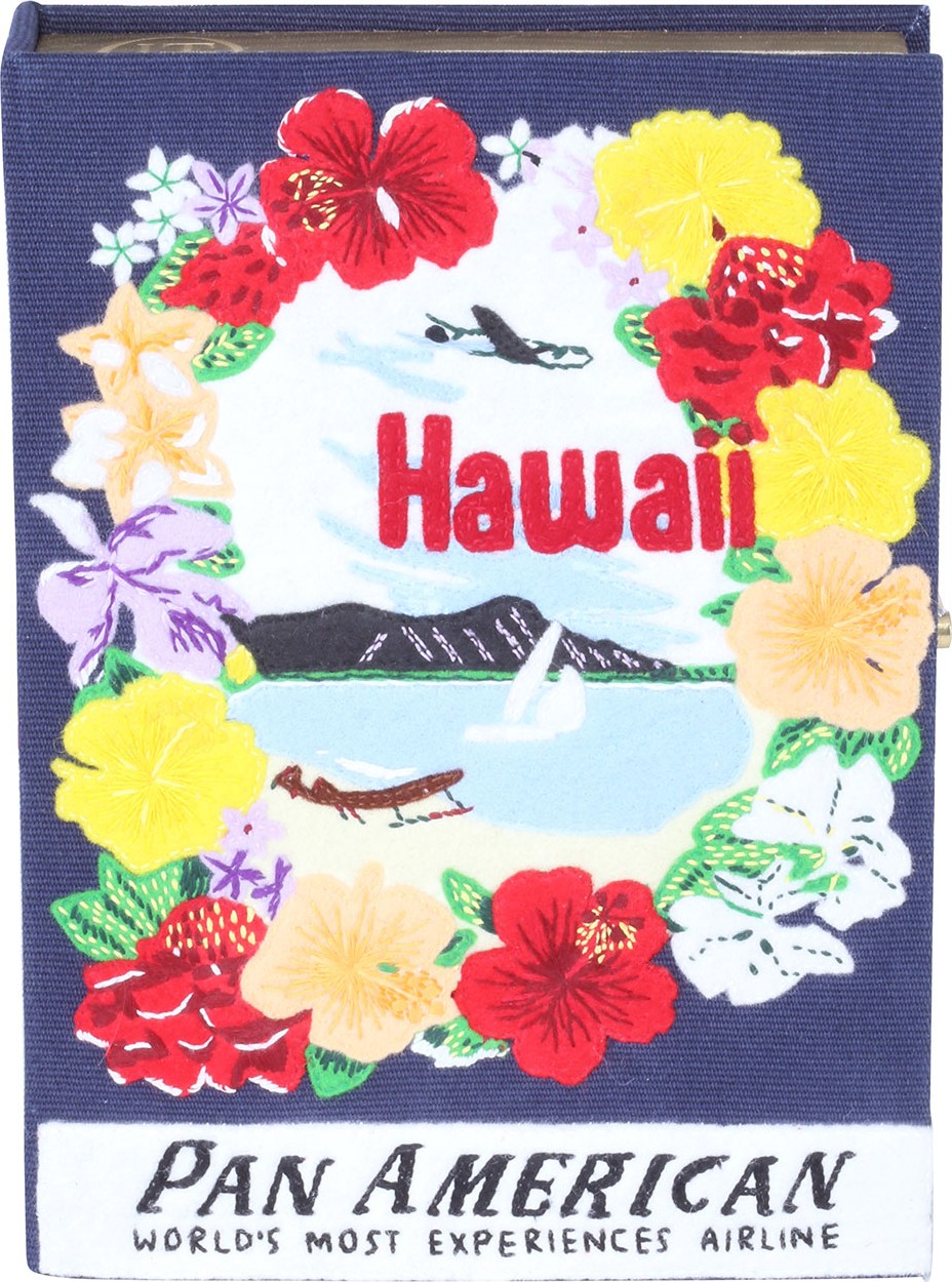 Olympia Le-Tan Voyages Hawaii Book Clutch Bag Olympia Le-Tan Voyages Hawaii Book Clutch Bag