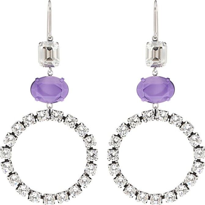 Isabel Marant Crystal-embellished hoop earrings