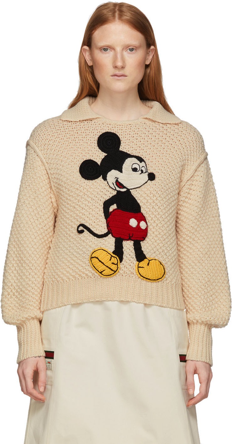 Gucci Off-White Disney Edition Wool Mickey Mouse Sweater