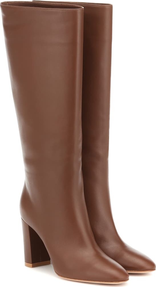 Gianvito Rossi Leather knee-high boots