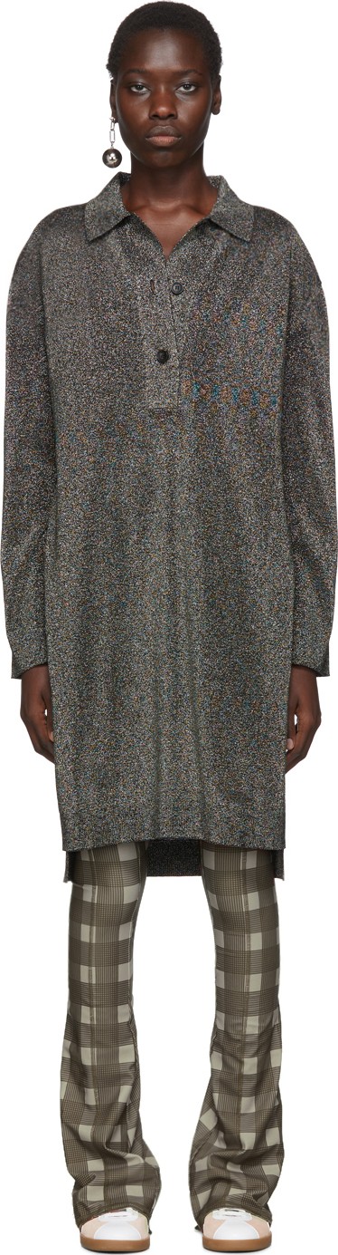 Lanvin Black Lurex Pullover Polo