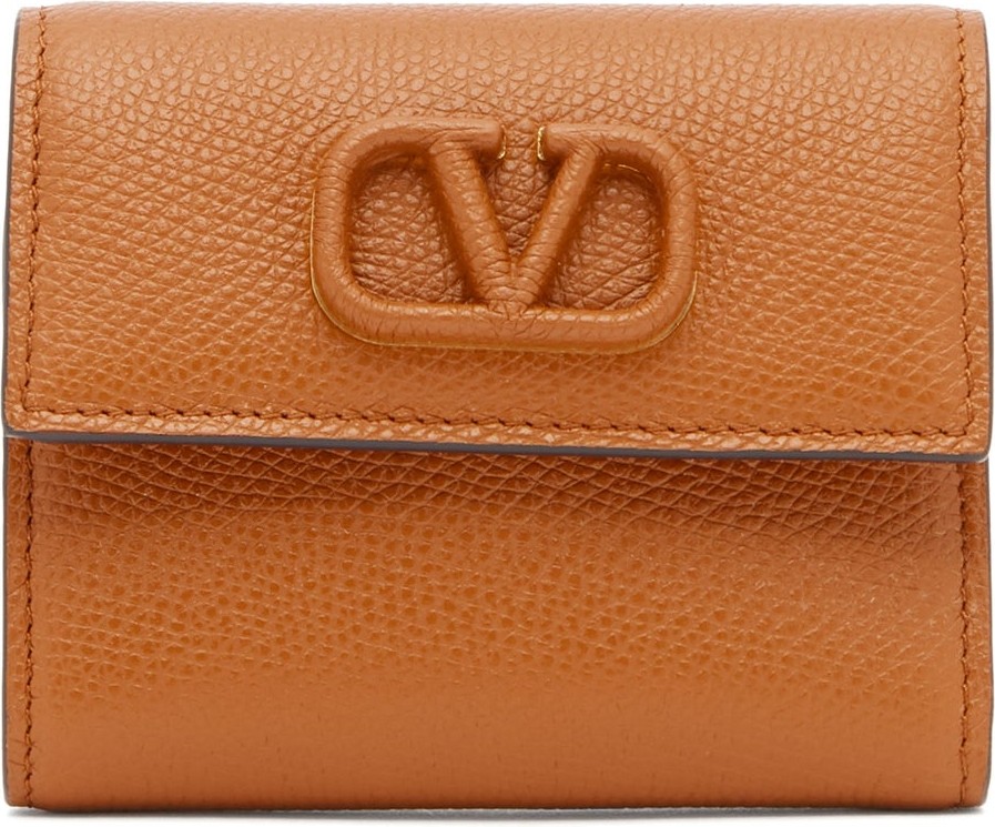 Valentino V-sling leather wallet