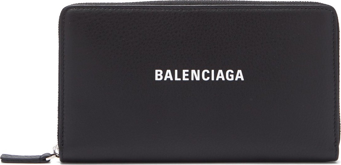 Balenciaga Everyday continental zip-around leather wallet